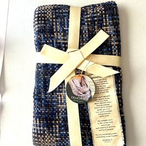 Demdaco Blue Woven Threads Infinity Scarf